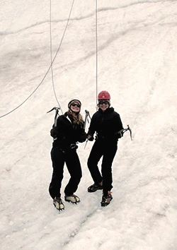 ice climbing in the Wrangell Mountains