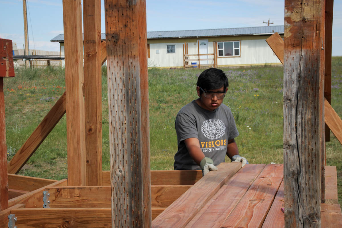 VISIONS Montana Blackfeet reservation community service projects