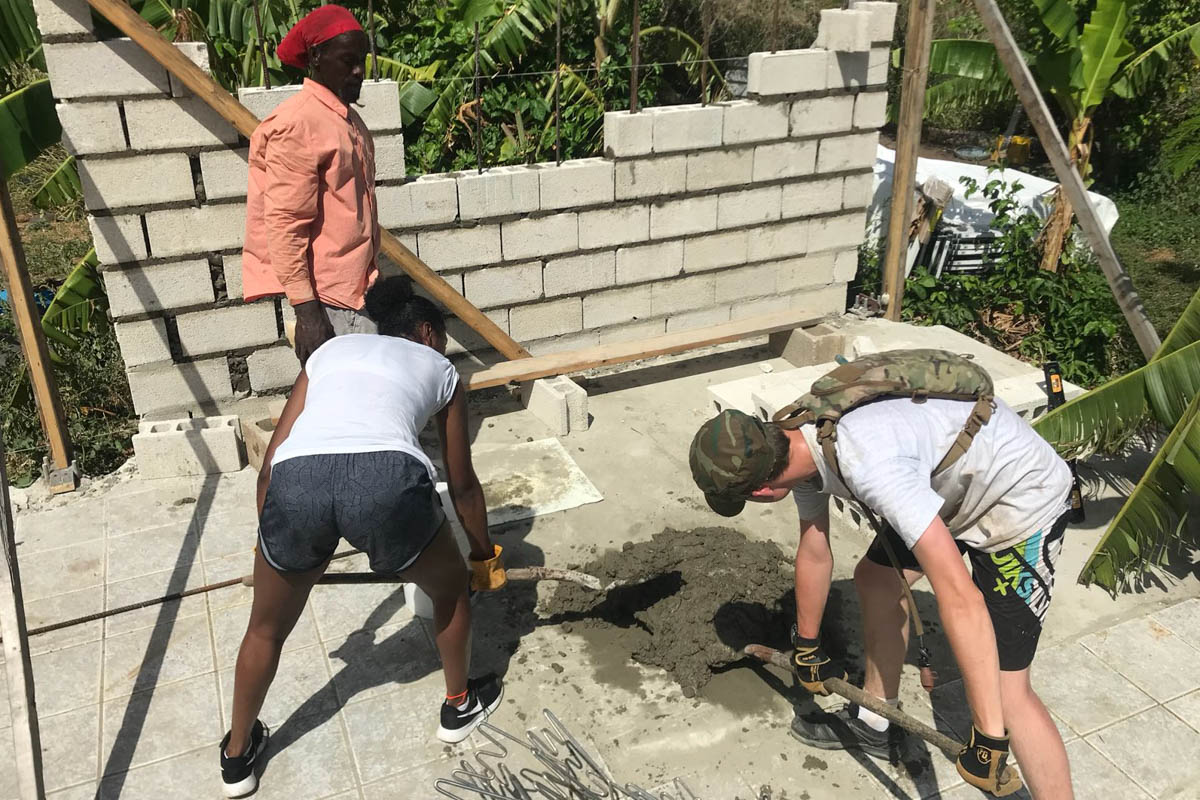 British Virgin Islands hurricane relief volunteer work