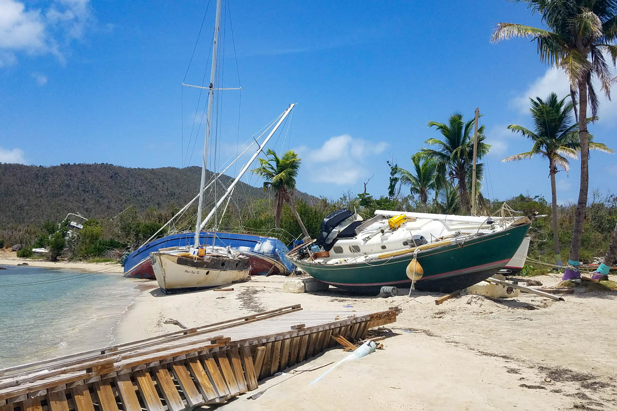 British Virgin Islands hurricane relief volunteer work