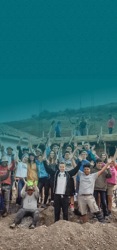 students camping outside tents