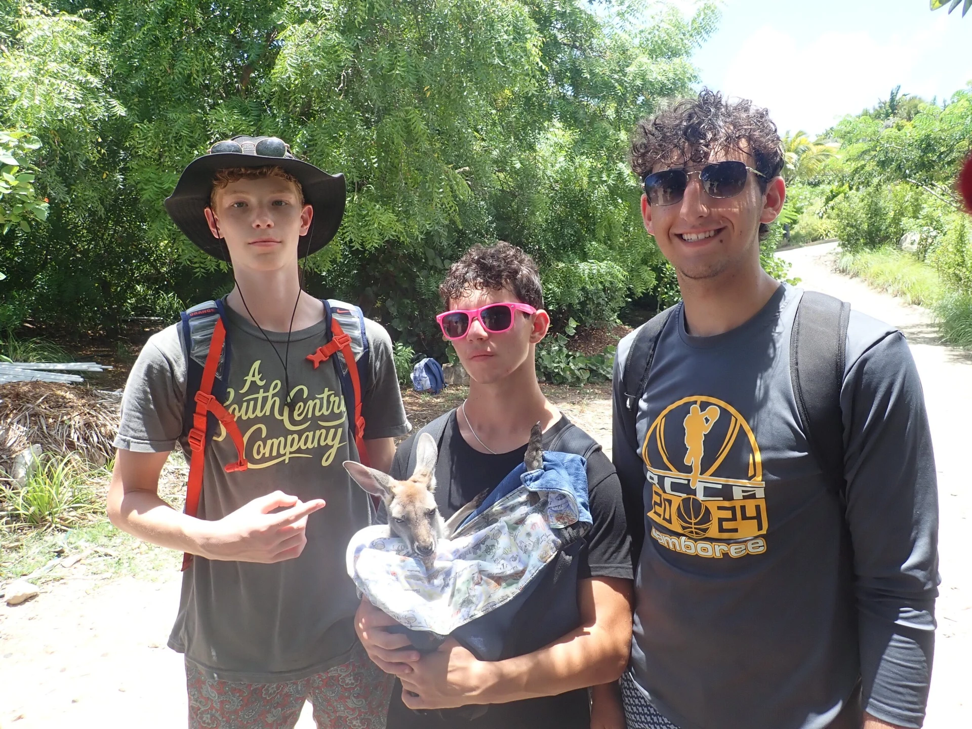 Anni, a VISIONS summer leader alum, with her husband and two children in Austin, TX