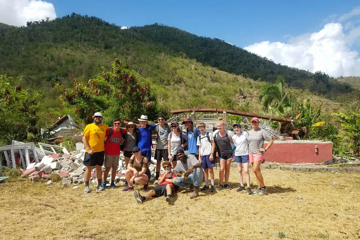 British Virgin Islands hurricane relief volunteer work