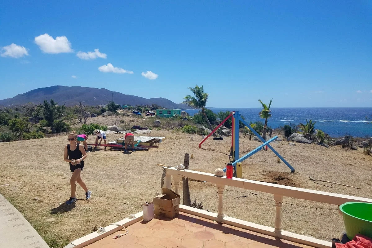 British Virgin Islands hurricane relief volunteer work