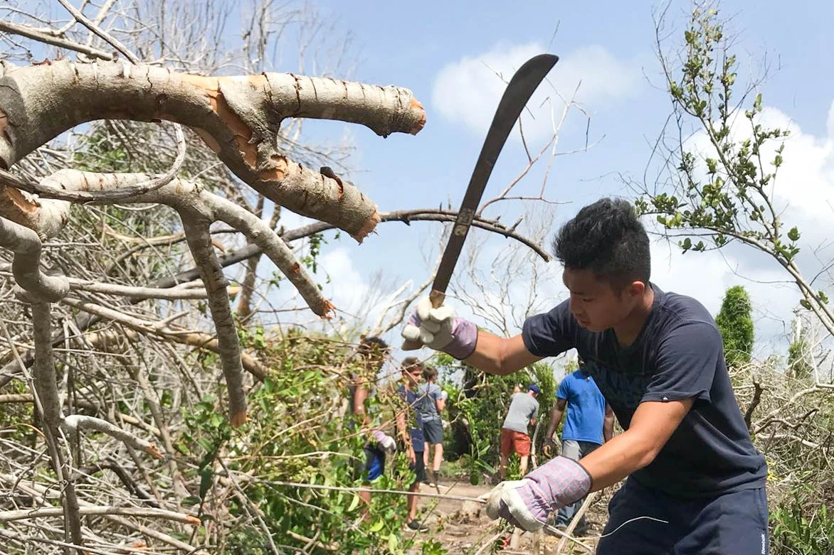 British Virgin Islands hurricane relief volunteer work
