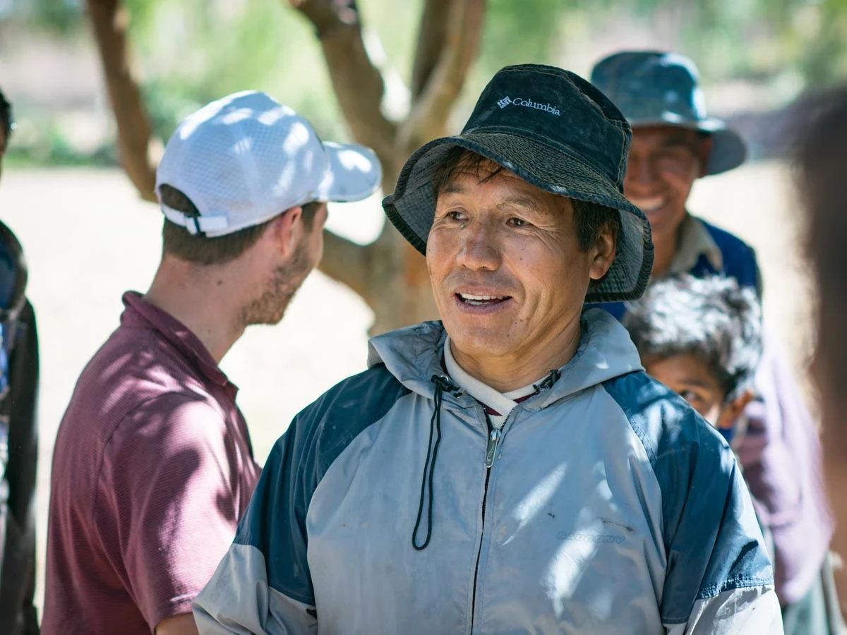 man working in peru