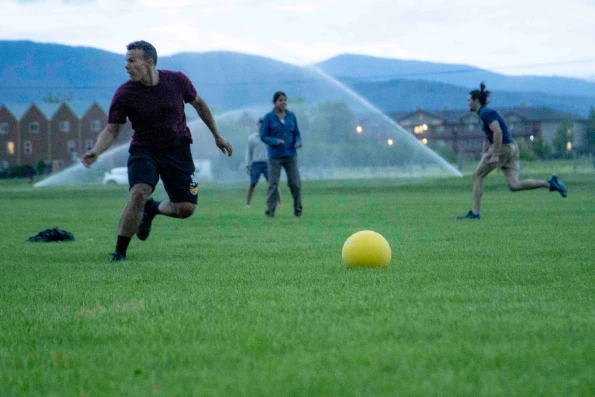 Visions leader runs to grab kickball
