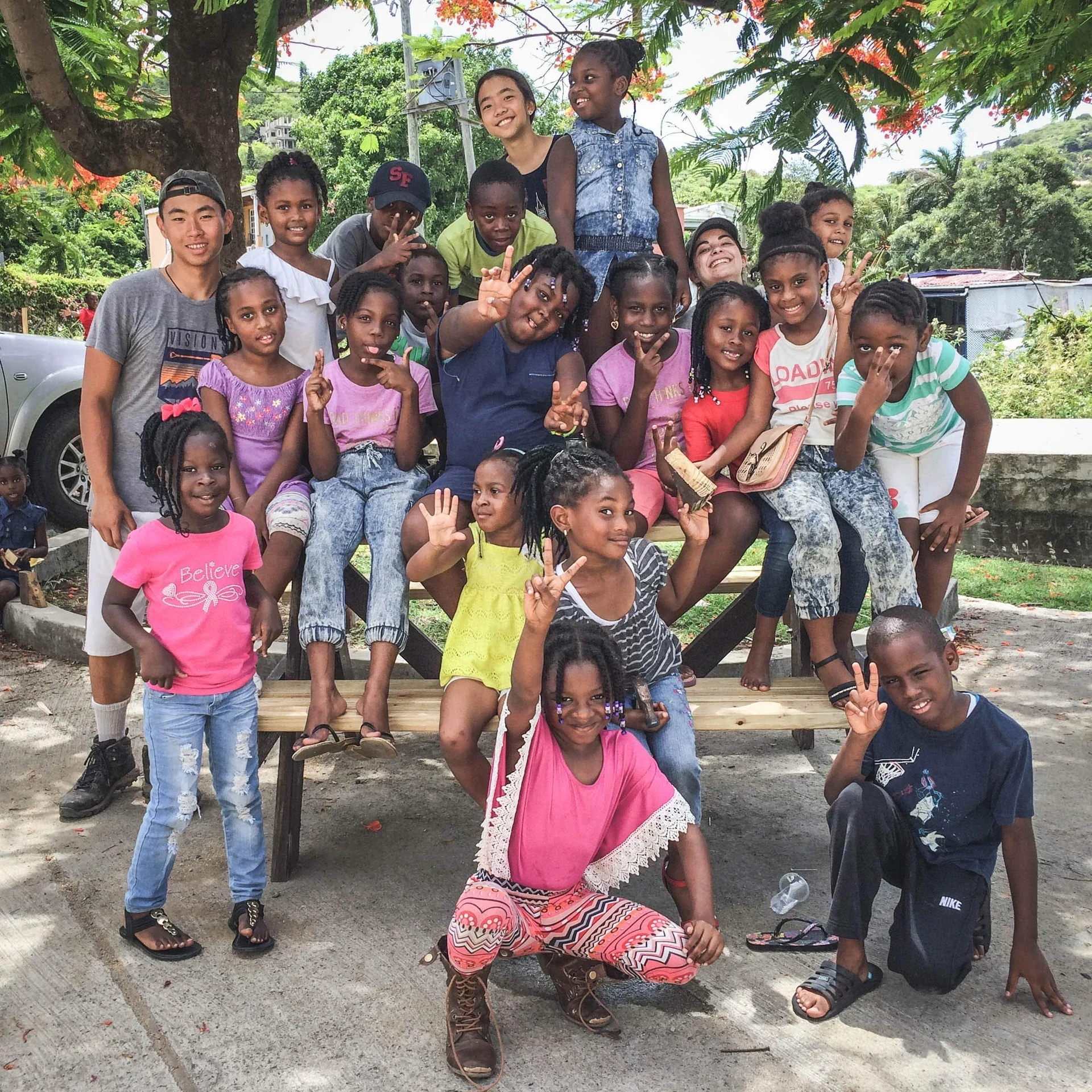 Community Service Programs Include Work with Children
