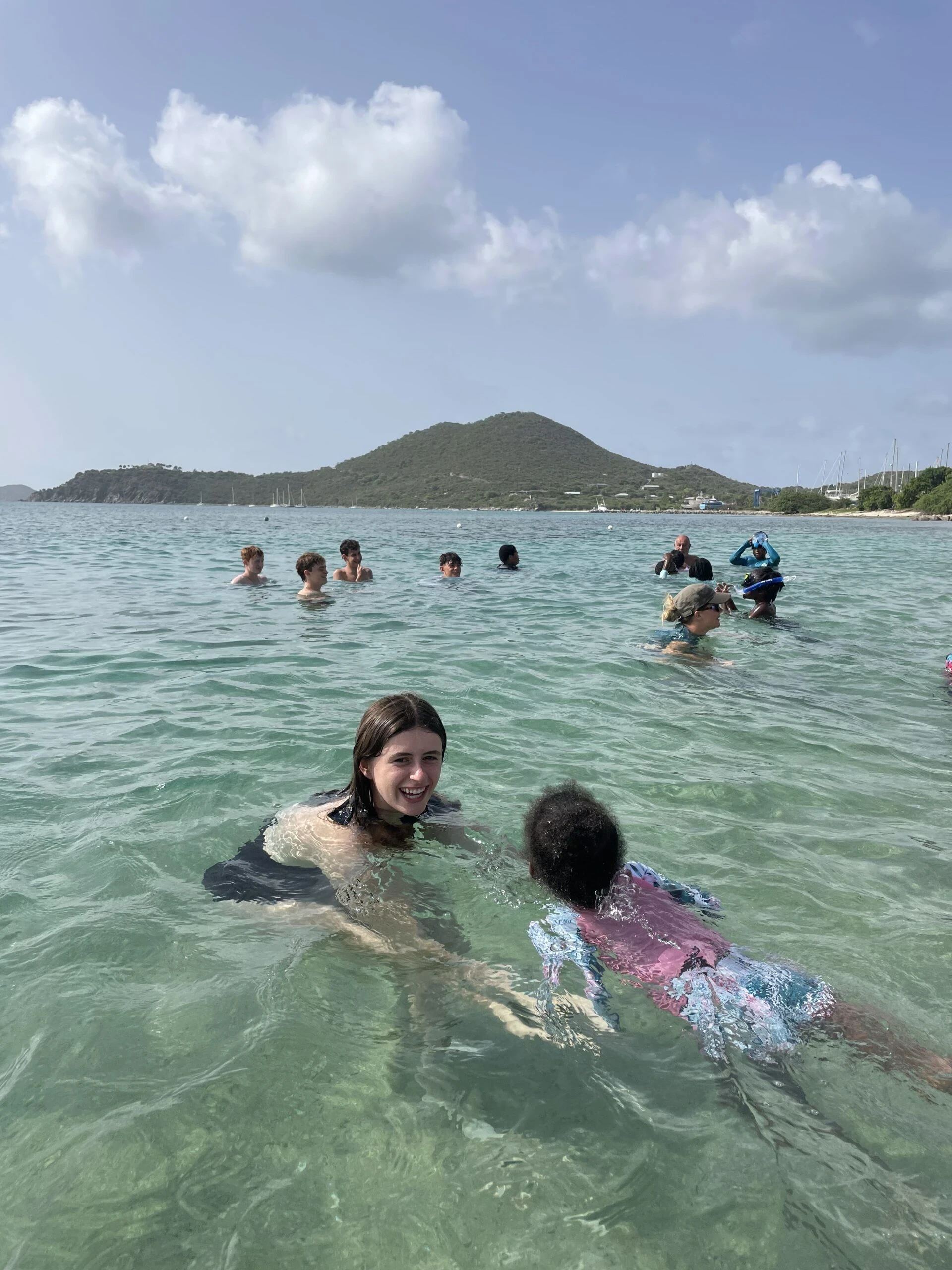 VISIONS BVI 2 Teaches swimming lessons!