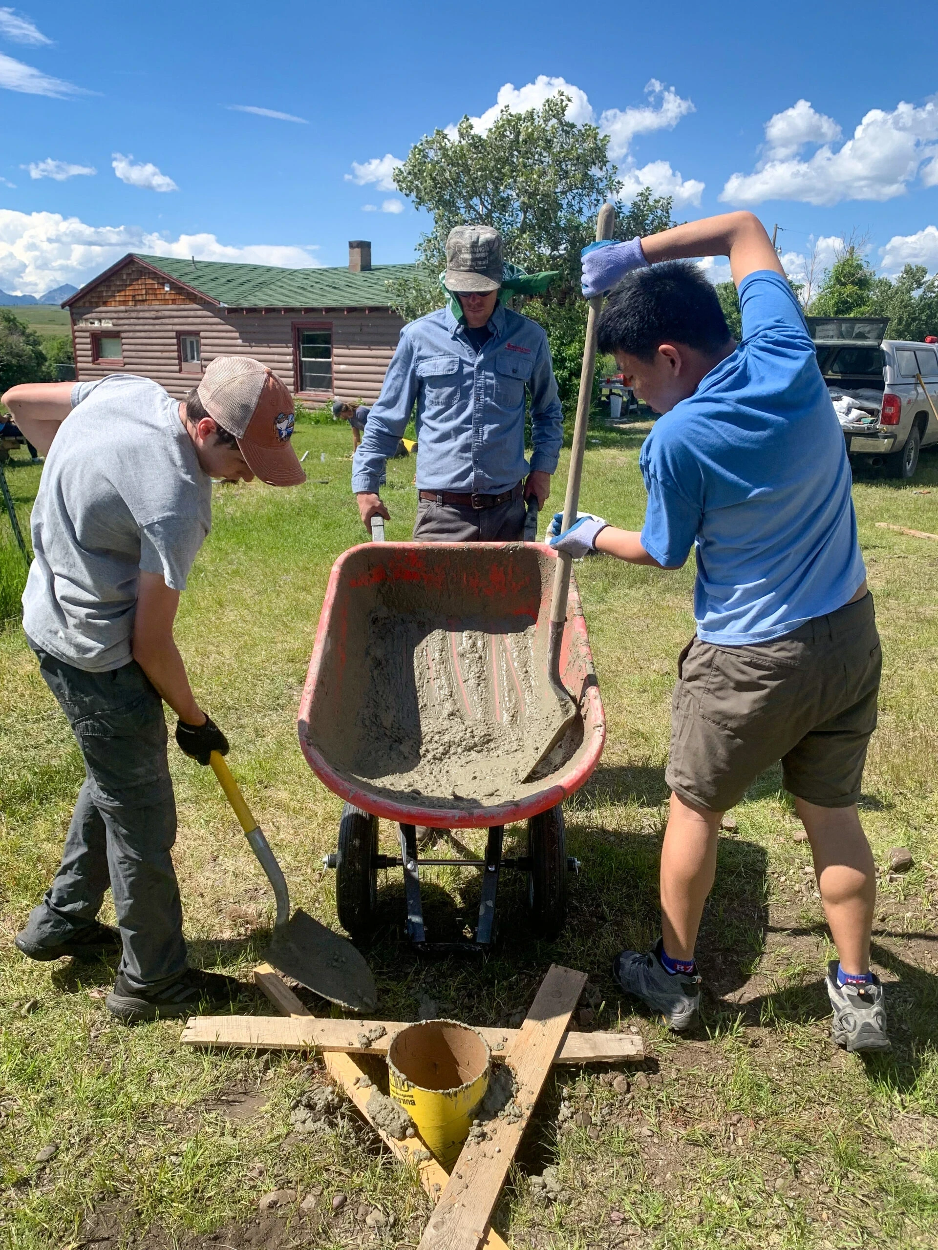 VISIONS Blackfeet work has begun!