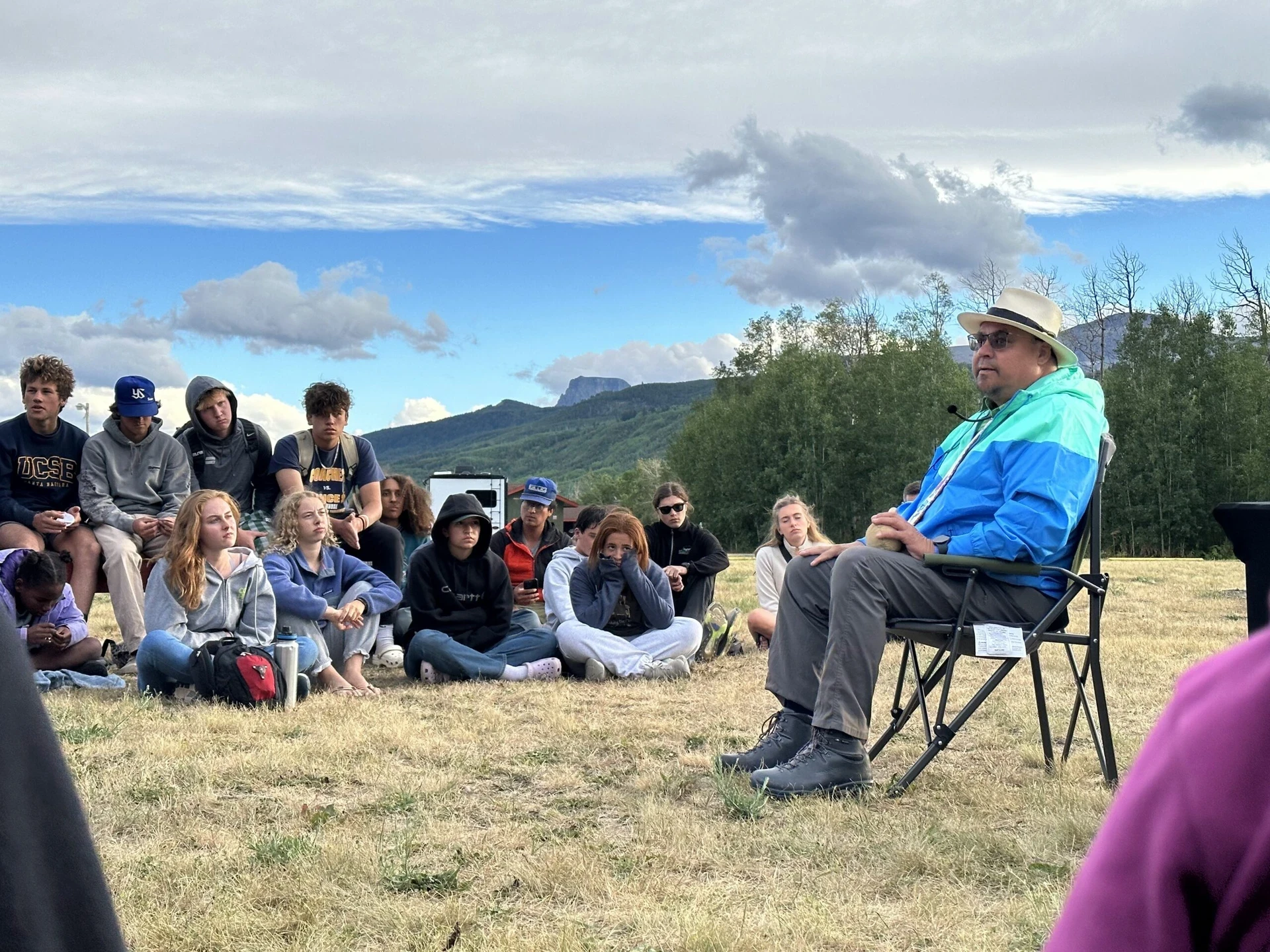 VISIONS Blackfeet 3 participants explore the great outdoors