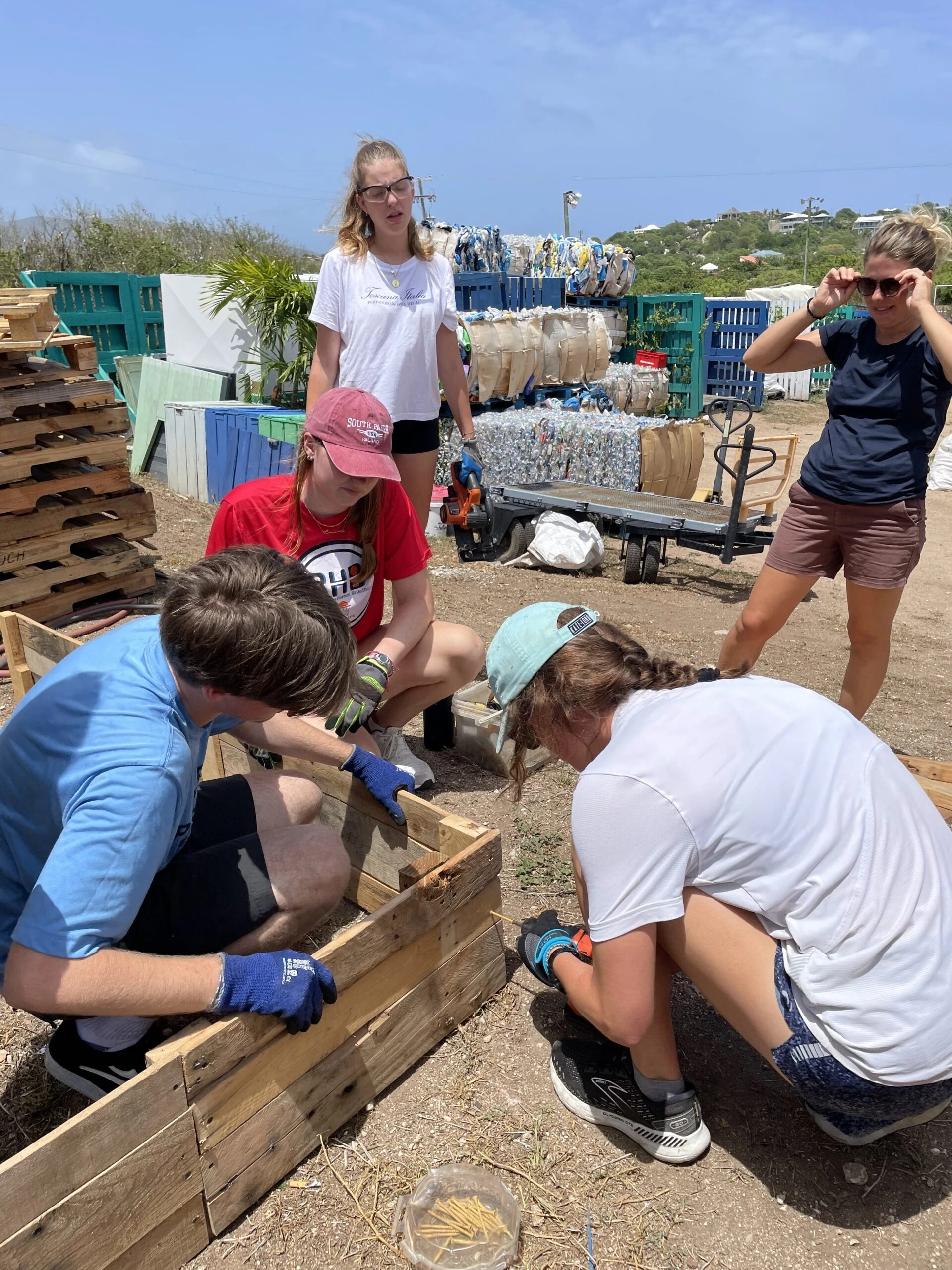 VISIONS BVI 3 is getting to know all the worksites and final projects