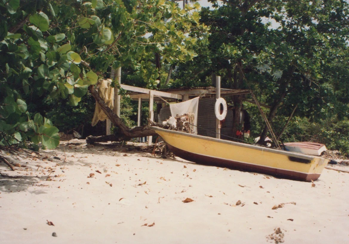 Boat on the beach Tortola 1993